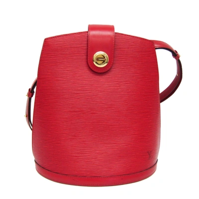 Pre-owned Louis Vuitton Cluny Leather Shopper Bag () In Red