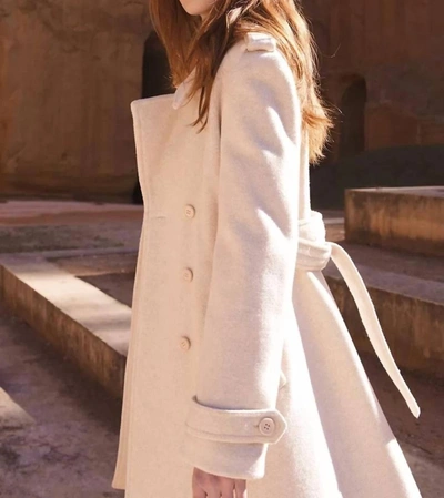 Molly Bracken Classic Double Breasted Trench Coat In Beige In Beige