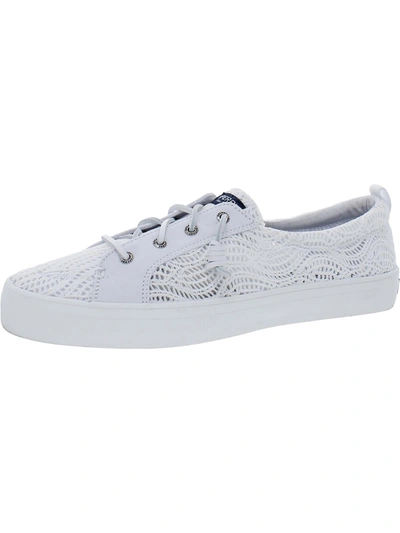 Shop Sperry Crest Womens Round Toe Casual Casual Shoes In White