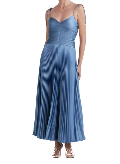 Shop Derek Lam 10 Crosby Rochelle Pleated Cami Dress In Blue