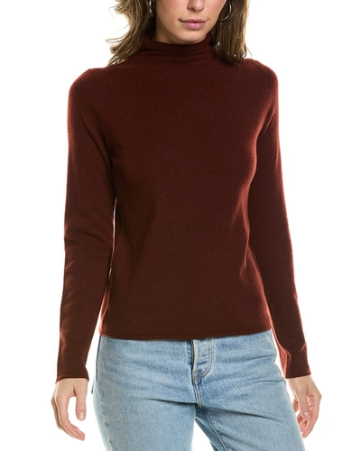 Shop Vince Slim Turtleneck Wool & Cashmere-blend Sweater In Brown