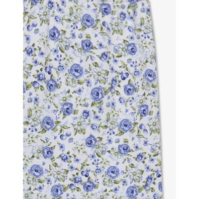 Shop Trotters Catherine Rose Floral-print Stretch-cotton Leggings 2-11 Years In Blue Rose