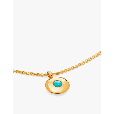 Monica Vinader Womens Yellow Gold December Birthstone 18ct Yellow Gold-plated Vermeil Sterling-silve In Yellow Gold