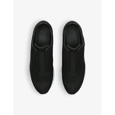 Shop John Lobb Lift Leather Low-top Trainers In Black