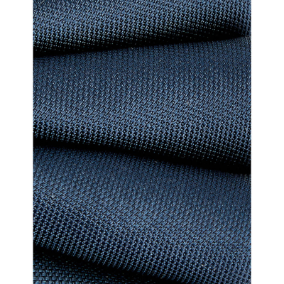 Shop Givenchy Textured-weave Silk Tie In Navy Tonal