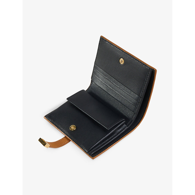 Shop Marni Prisma Leather Wallet In Biscuit