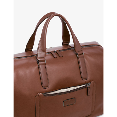 Shop Tumi Cognac Harrison Nelson Leather Duffel Bag
