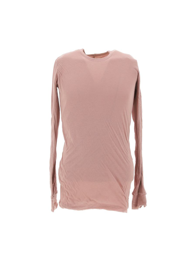 Shop Rick Owens T-shirts & Vests In Dusty Pink
