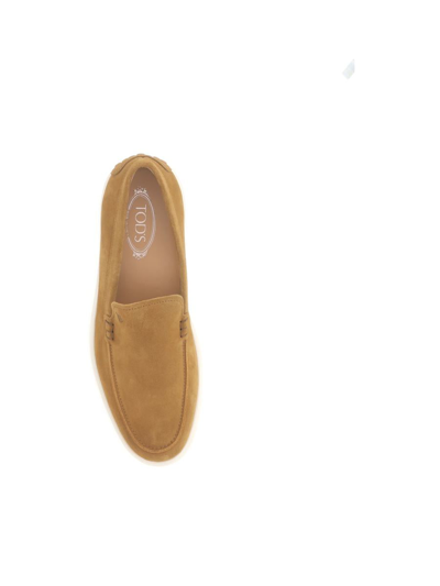 Shop Tod's Loafers In Bronzo Medio