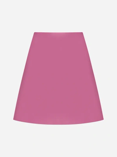 Shop Jil Sander Knit Miniskirt In Pink