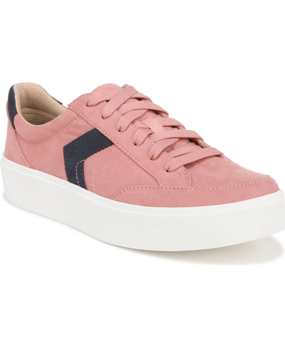 Shop Dr. Scholl's Women's Madison-lace Sneakers In Rose Pink Fabric