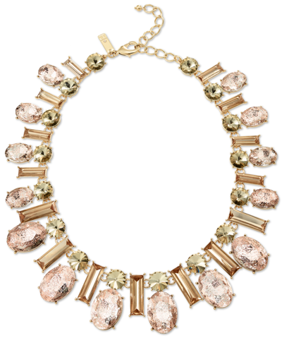 Shop Inc International Concepts Mixed Stone All-around Statement Necklace, 17" + 3" Extender, Created For Macy's In Multi