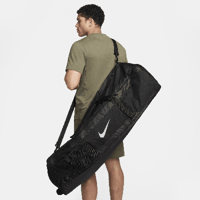Shop Nike Unisex Shield Lacrosse Duffel Bag (112l) In Black