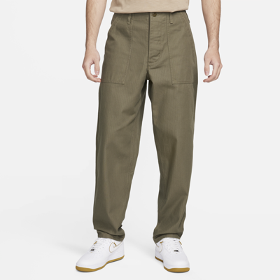 Shop Nike Men's Life Fatigue Pants In Green