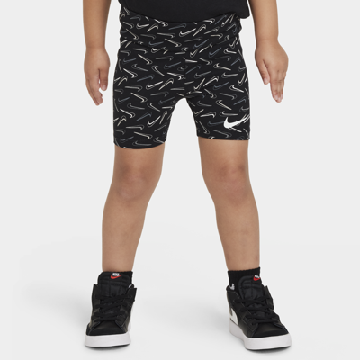 Shop Nike Swoosh Toddler Bike Shorts In Black
