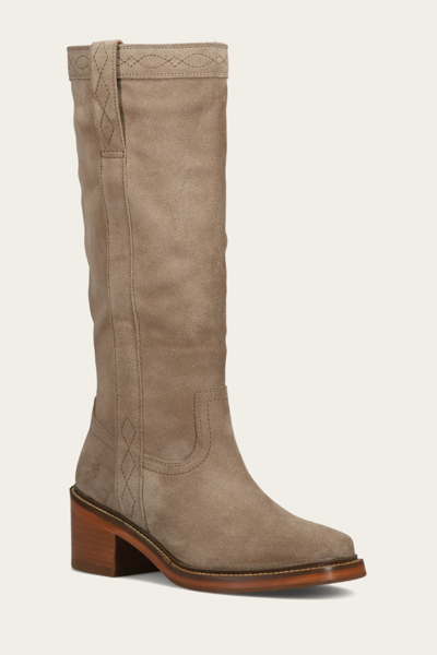 Shop The Frye Company Frye Kate Pull On Tall Boots In Taupe