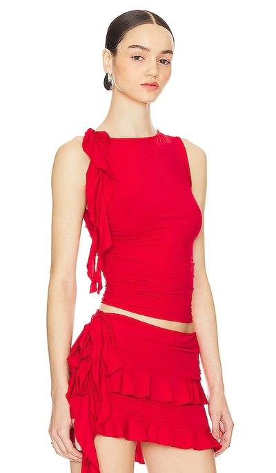 Lioness Rendezvous Top In Crimson