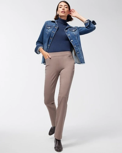 Chico's Petite Brigitte Slim Pants In Light Tan