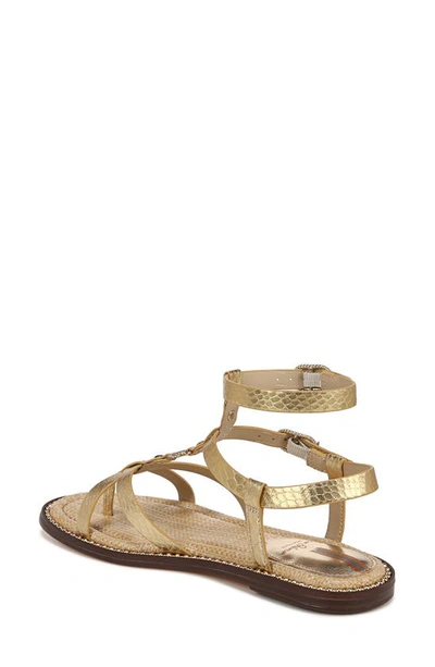 Shop Sam Edelman Talya Ankle Strap Sandal In Gold