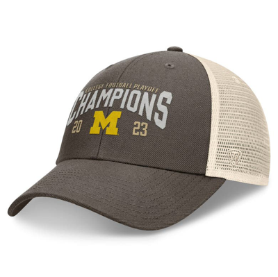 Shop Top Of The World Heather Gray Michigan Wolverines College Football Playoff 2023 National Champions