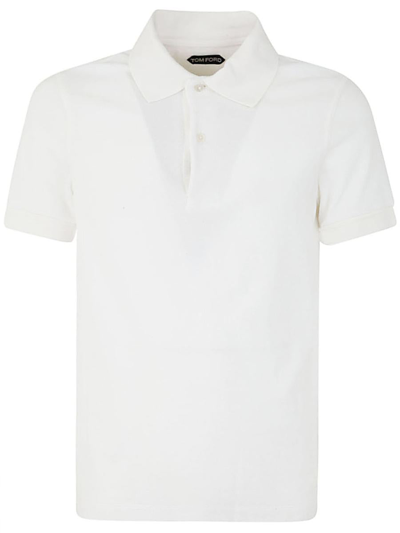Shop Tom Ford Cut And Sewn Polo Shirt Clothing In White