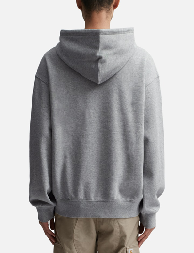 Shop Carhartt Hooded Heart Patch Sweatshirt In Grey