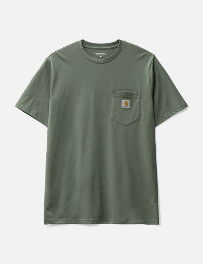 Shop Carhartt Pocket T-shirt In Green