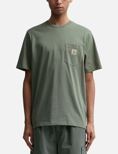 Shop Carhartt Pocket T-shirt In Green