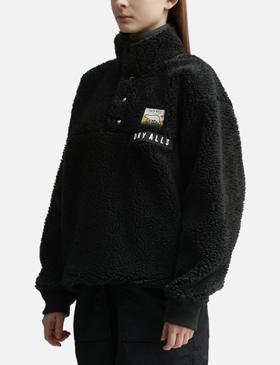 Shop Human Made Boa Fleece Pullover In Black