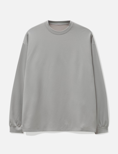 Shop Goopimade “g_model-03” Just A Normal Long Sleeve T-shirt In Beige