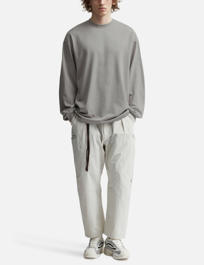 Shop Goopimade “g_model-03” Just A Normal Long Sleeve T-shirt In Beige
