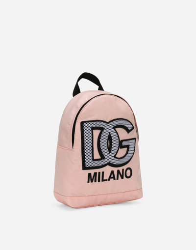 Shop Dolce & Gabbana Nylon Backpack In Pink