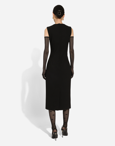 Dolce & Gabbana Elegant Sleeveless Shift Mini Dress In Black