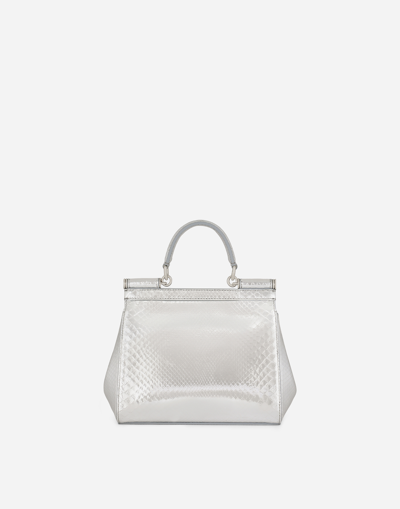 Shop Dolce & Gabbana Borsaspalla-tracolla In Silver