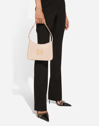 Dolce & Gabbana Spalla Logo-plaque Tote Bag In Pink