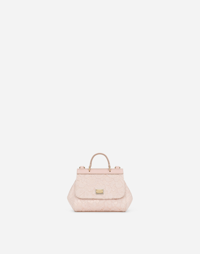 Shop Dolce & Gabbana Mini Sicily Handbag In Pink