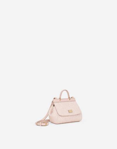 Dolce & Gabbana Mini Sicily Handbag In Pink