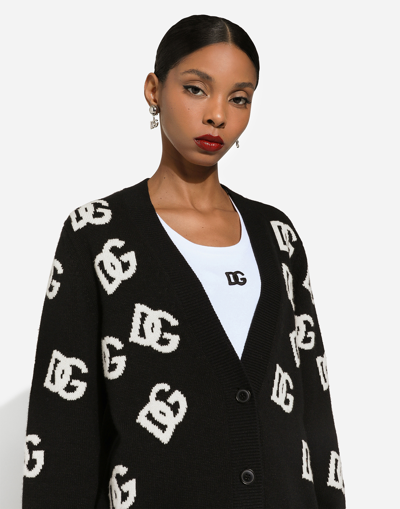 Dolce & Gabbana Dg Monogram Cardigan In Print