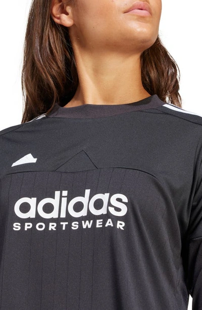 Shop Adidas Originals Tiro Recycled Polyester Long Sleeve T-shirt In Black