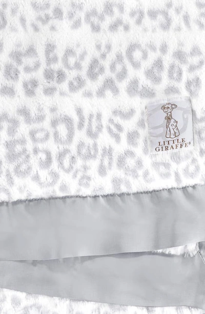 Little Giraffe Luxe Leshiba Baby Blanket In Silver