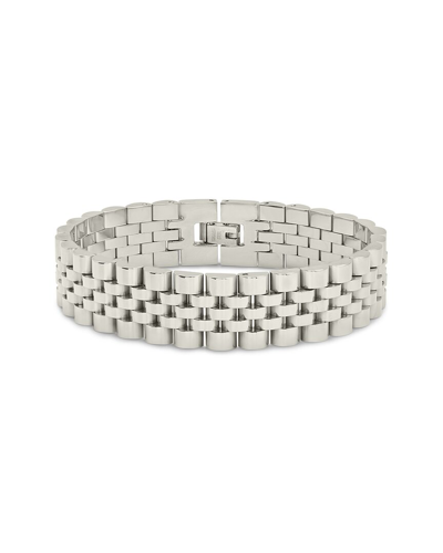 Shop Sterling Forever Rhodium Plated Chunky Chain Watch Band