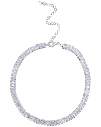 Shop Adornia Rhodium Plated Choker Necklace