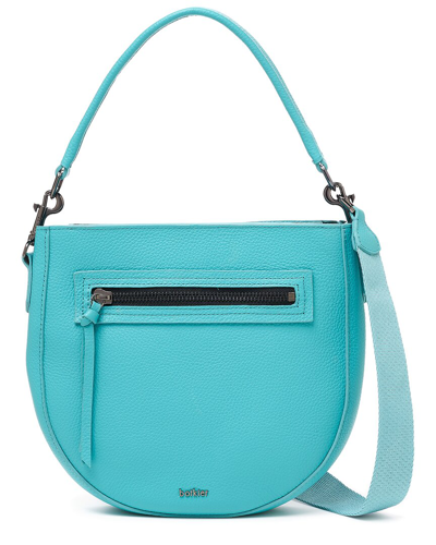 Shop Botkier Beatrice Leather Saddle Bag In Teal
