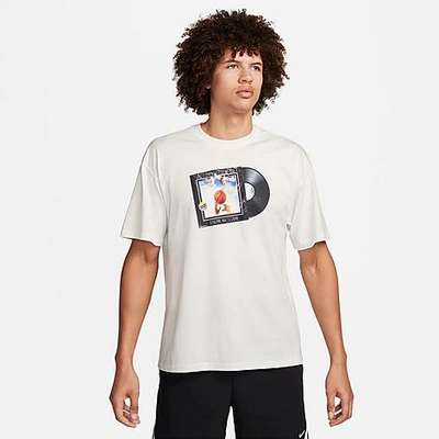 Shop Nike Men's Vinyl Soul Max90 Basketball T-shirt In Summit White