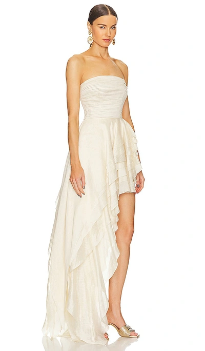 Shop Bronx And Banco Tulum Gown In Cream