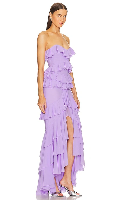 Michael Costello X Revolve Oleksandra Gown In Lavender