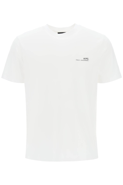 Shop Apc Item T Shirt With Logo Print In White