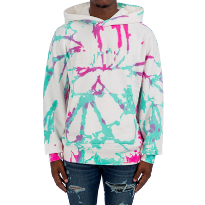 Shop Amiri Logo Tie Dye Hoodie Sweatshirt