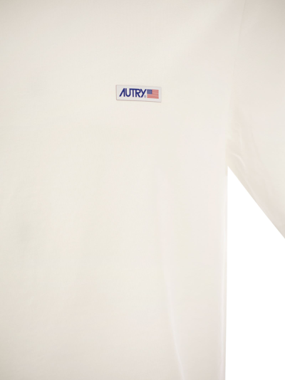Shop Autry Crew Neck T Shirt With Logo
