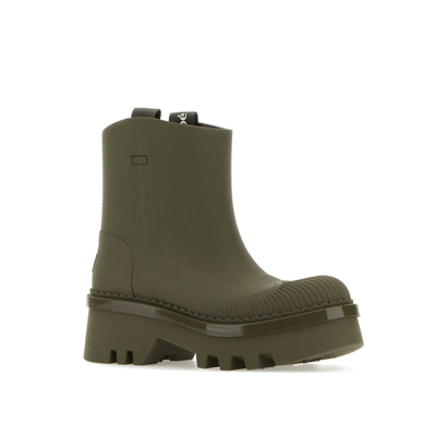 Chloé Elegant Grape Leaf Rain Boots With 5.5 Cm Heel
